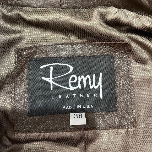 Remy Leather Jacket women’s size 38 - Picture 4 of 10